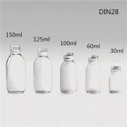 透明糖浆瓶（DIN28）